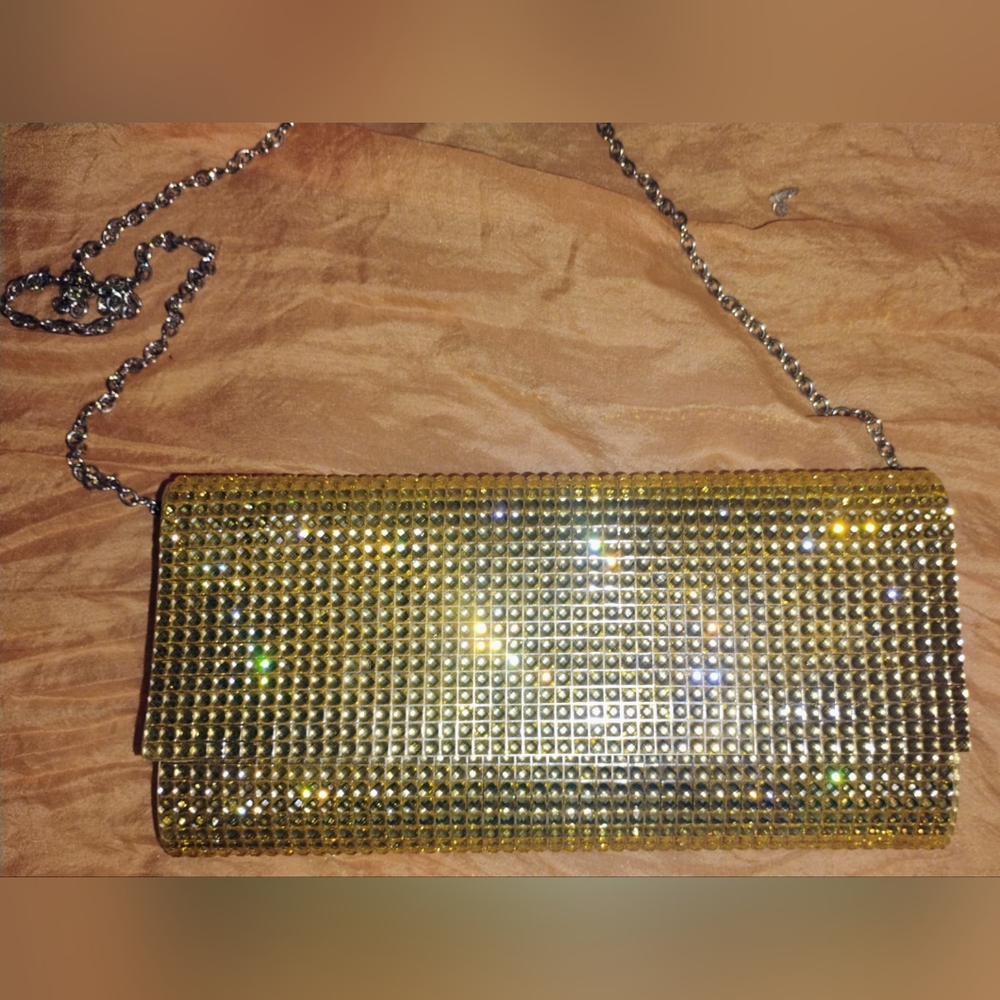 Gold Crystal Evening Clutch